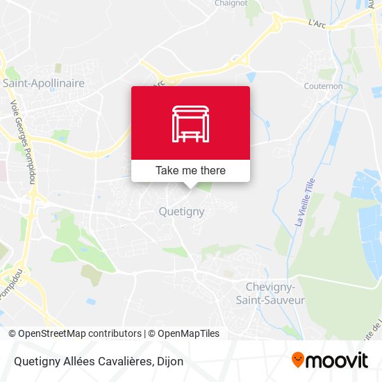 Quetigny  Allées Cavalières map