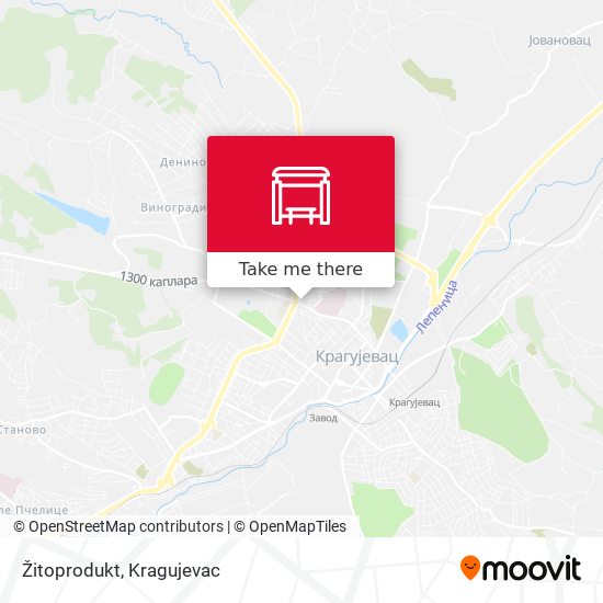 Žitoprodukt map