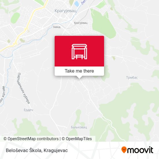 Beloševac Škola map
