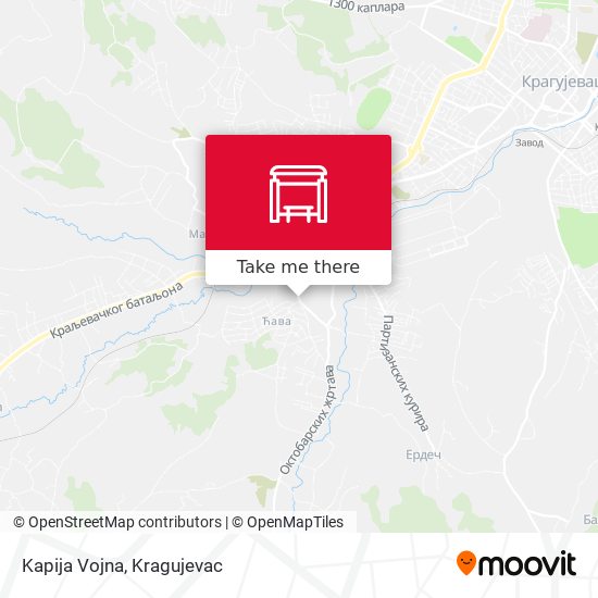 Kapija Vojna map