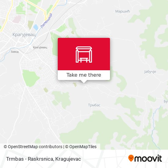 Trmbas Raskrsnica map