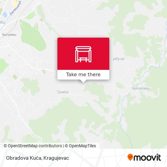 Obradova Kuća map