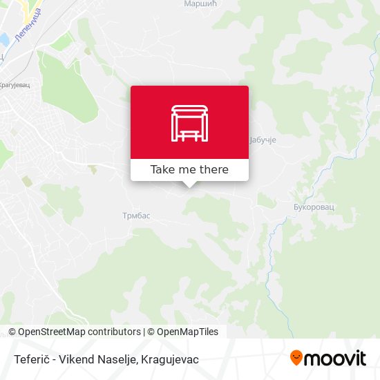 Teferič - Vikend Naselje map