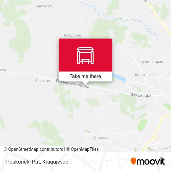Poskurički Put map