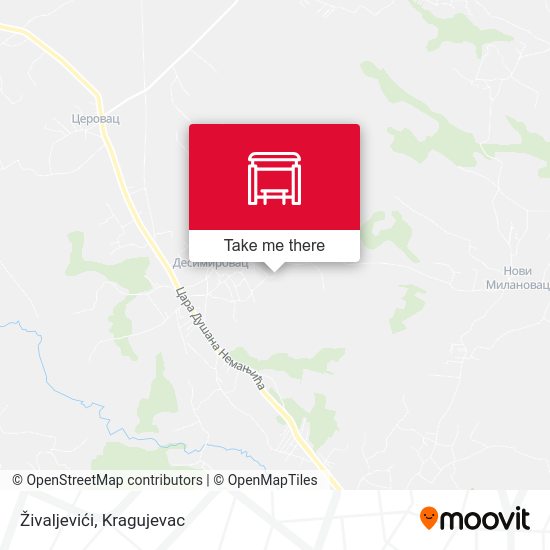 Živaljevići map