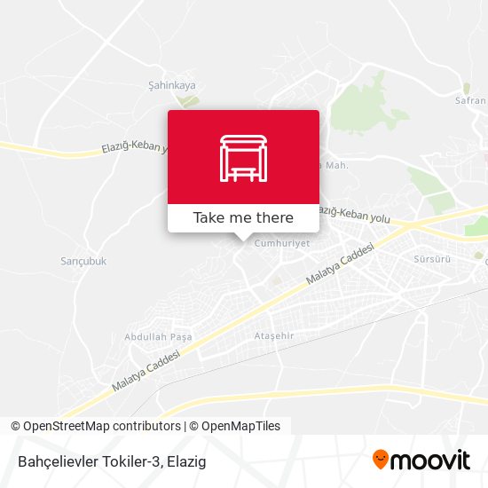 Bahçelievler Tokiler-3 map
