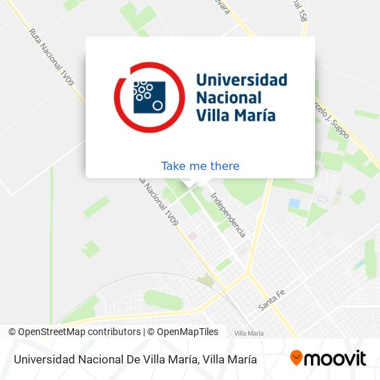 Universidad Nacional De Villa María map