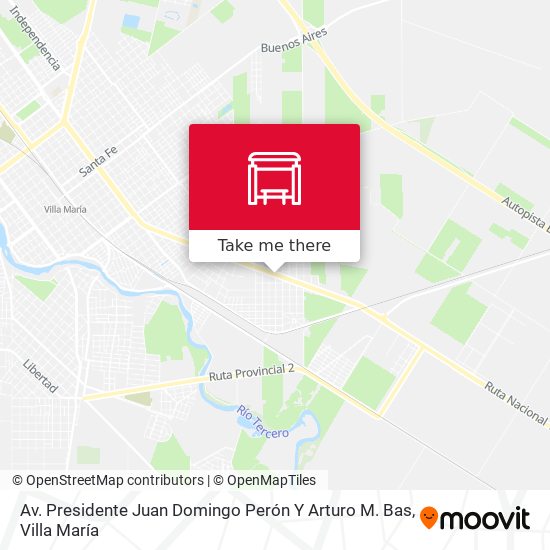 Av. Presidente Juan Domingo Perón Y Arturo M. Bas map