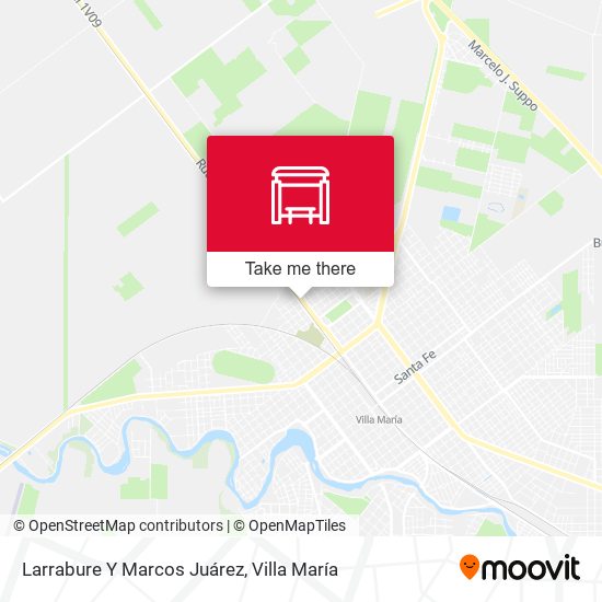 Larrabure Y Marcos Juárez map