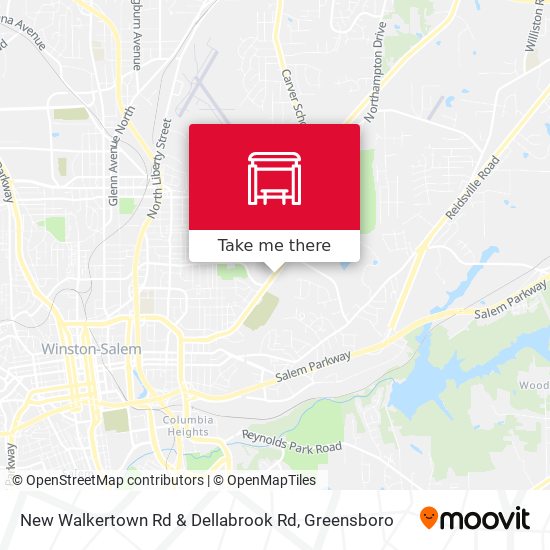 Mapa de New Walkertown Rd & Dellabrook Rd