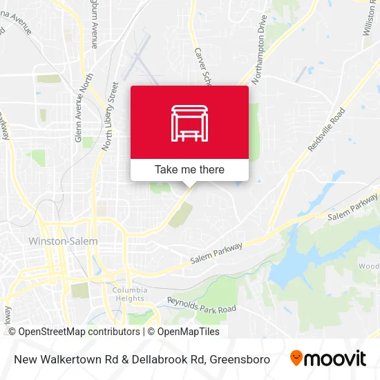 Mapa de New Walkertown Rd & Dellabrook Rd