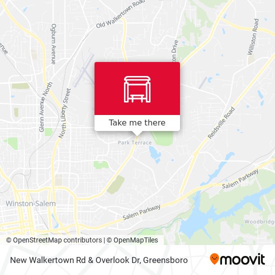 Mapa de New Walkertown Rd & Overlook Dr