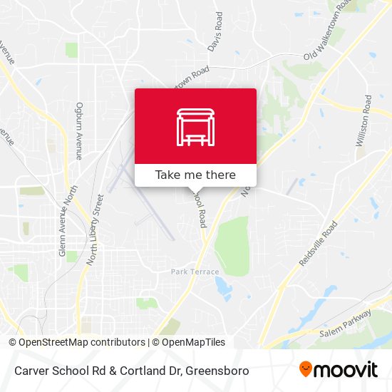 Carver School Rd & Cortland Dr map