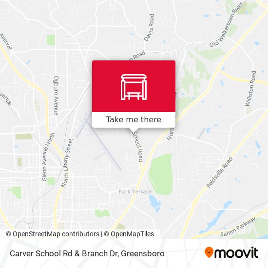 Carver School Rd & Branch Dr map