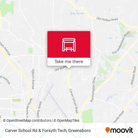 Mapa de Carver School Rd & Forsyth Tech