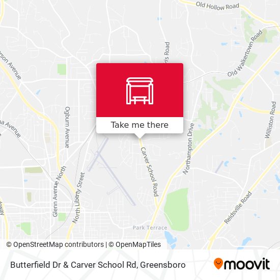 Butterfield Dr & Carver School Rd map