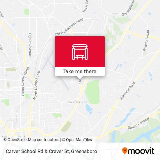 Carver School Rd & Craver St map