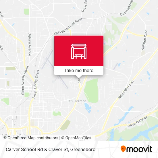 Carver School Rd & Craver St map