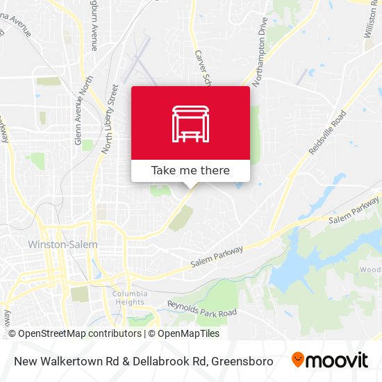 Mapa de New Walkertown Rd & Dellabrook Rd