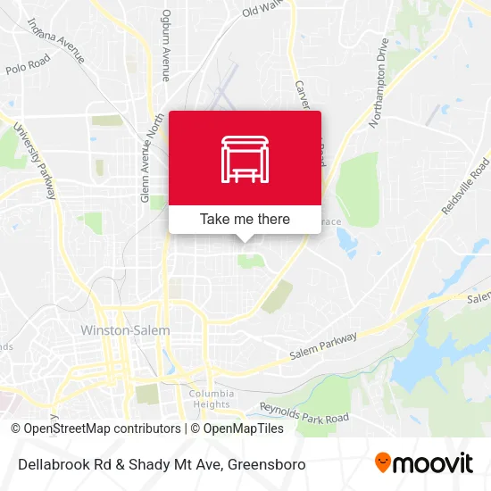 Mapa de Dellabrook Rd & Shady Mt Ave