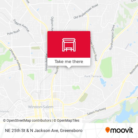 Mapa de NE 25th St & N Jackson Ave