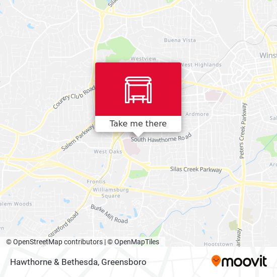 Mapa de Hawthorne & Bethesda