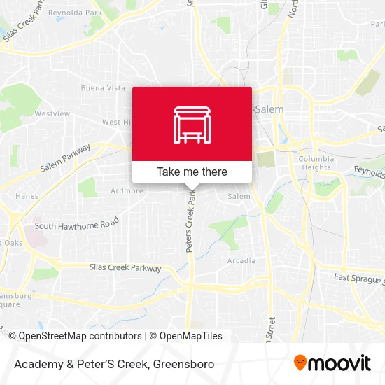 Mapa de Academy & Peter’S Creek