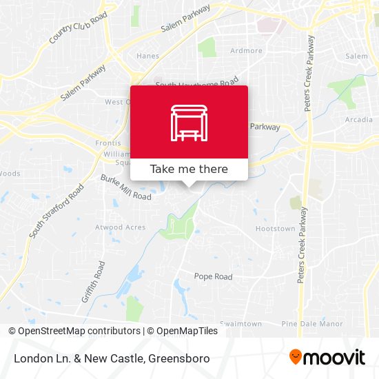 London Ln. & New Castle map