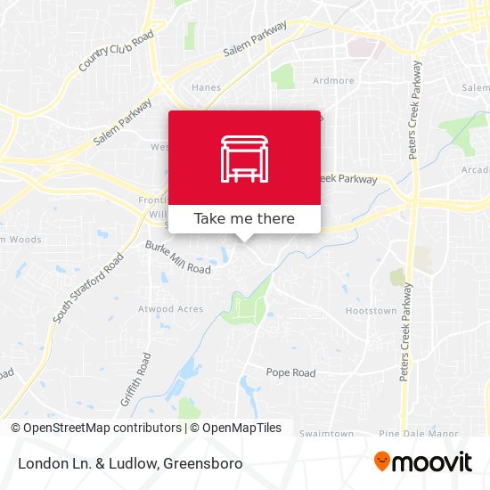 London Ln. & Ludlow map
