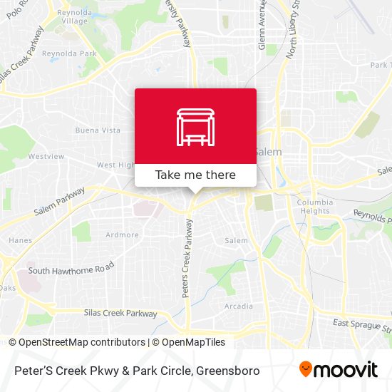 Peter’S Creek Pkwy & Park Circle map