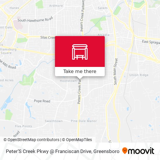 Peter’S Creek Pkwy @ Franciscan Drive map
