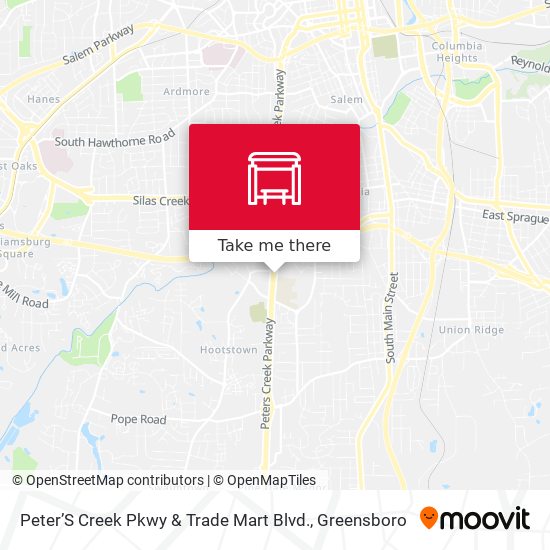 Mapa de Peter’S Creek Pkwy & Trade Mart Blvd.