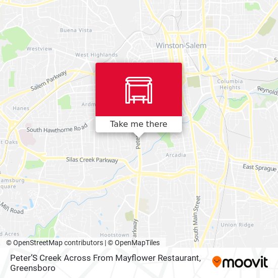 Peter’S Creek Across From Mayflower Restaurant map