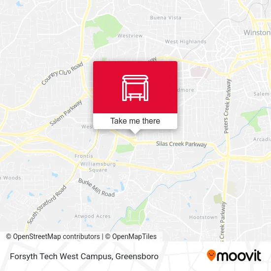 Mapa de Forsyth Tech West Campus