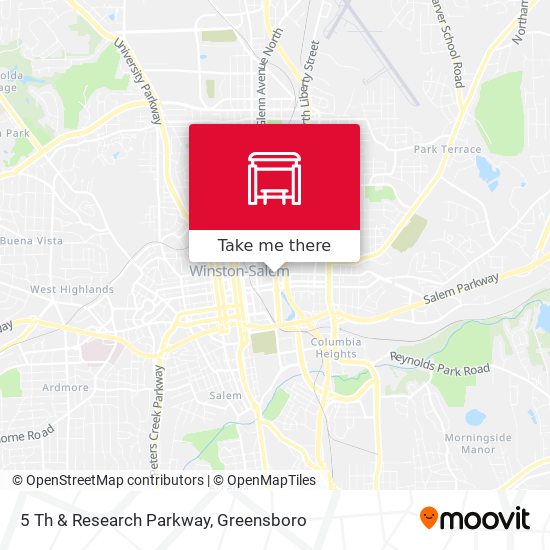 5 Th & Research Parkway map