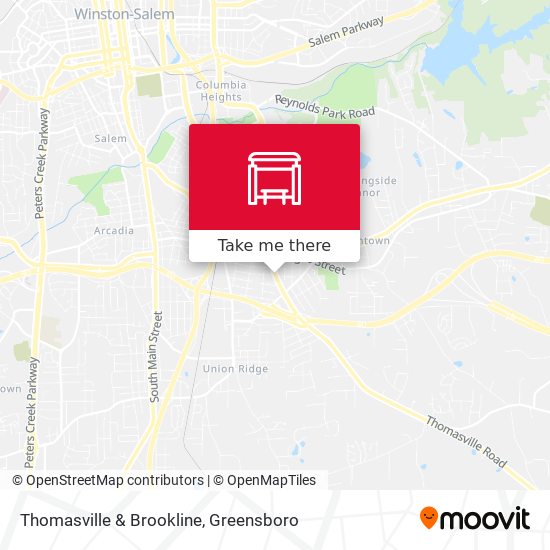 Mapa de Thomasville & Brookline