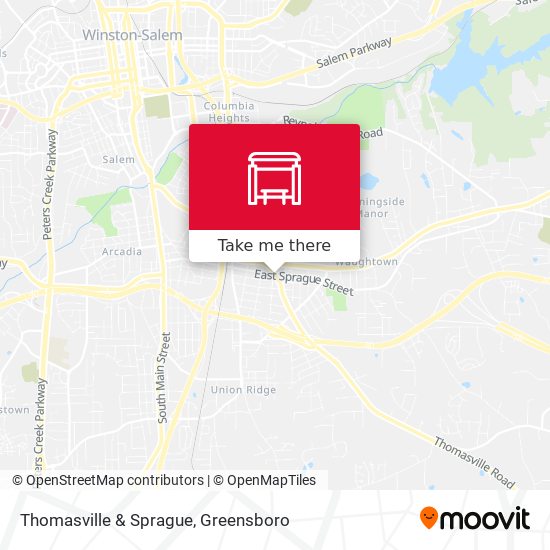 Thomasville & Sprague map