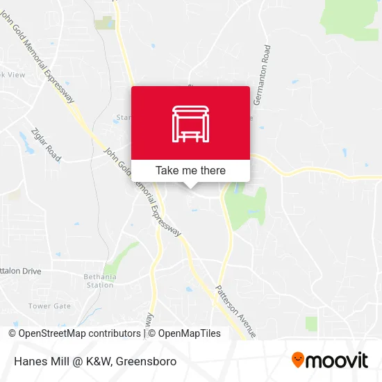 Mapa de Hanes Mill @ K&W