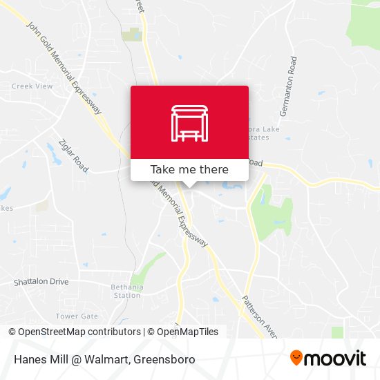 Hanes Mill @ Walmart map