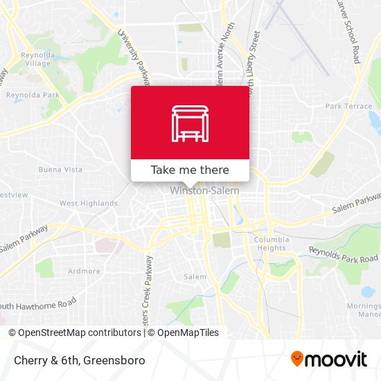 Mapa de Cherry & 6th