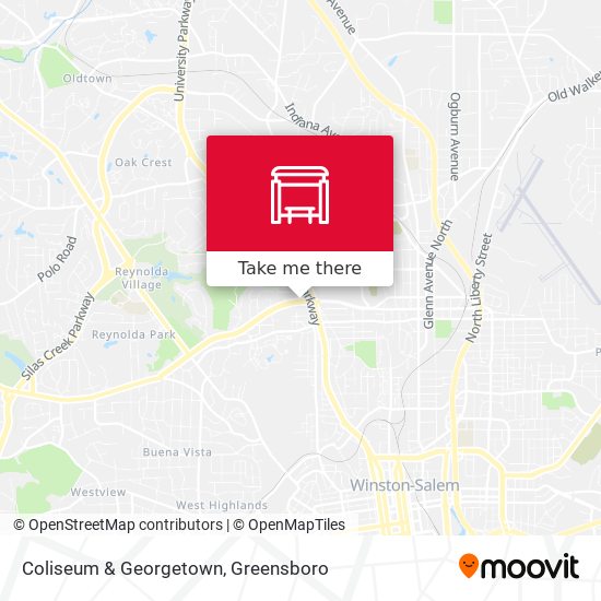 Coliseum & Georgetown map