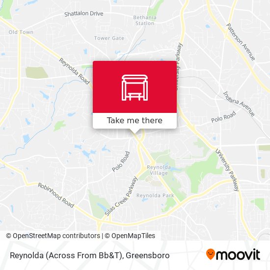 Reynolda (Across From Bb&T) map