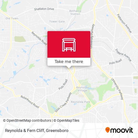 Reynolda & Fern Cliff map