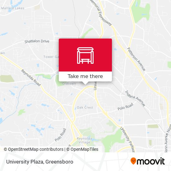 Mapa de University Plaza