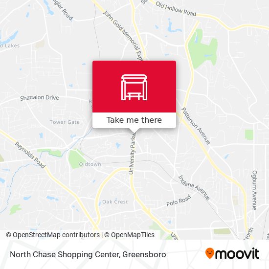 North Chase Shopping Center map