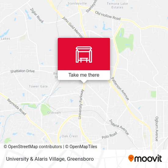 Mapa de University & Alaris Village