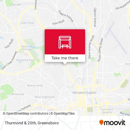 Thurmond & 20th map