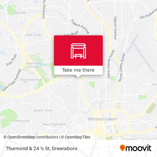 Thurmond & 24 ½ St map