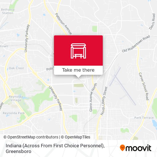 Indiana (Across From First Choice Personnel) map