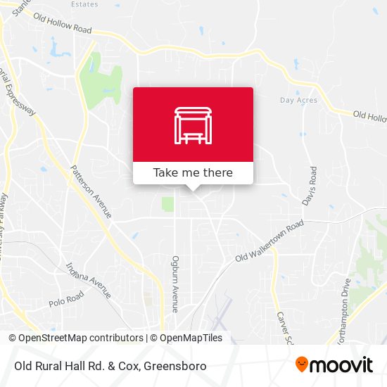 Mapa de Old Rural Hall Rd. & Cox